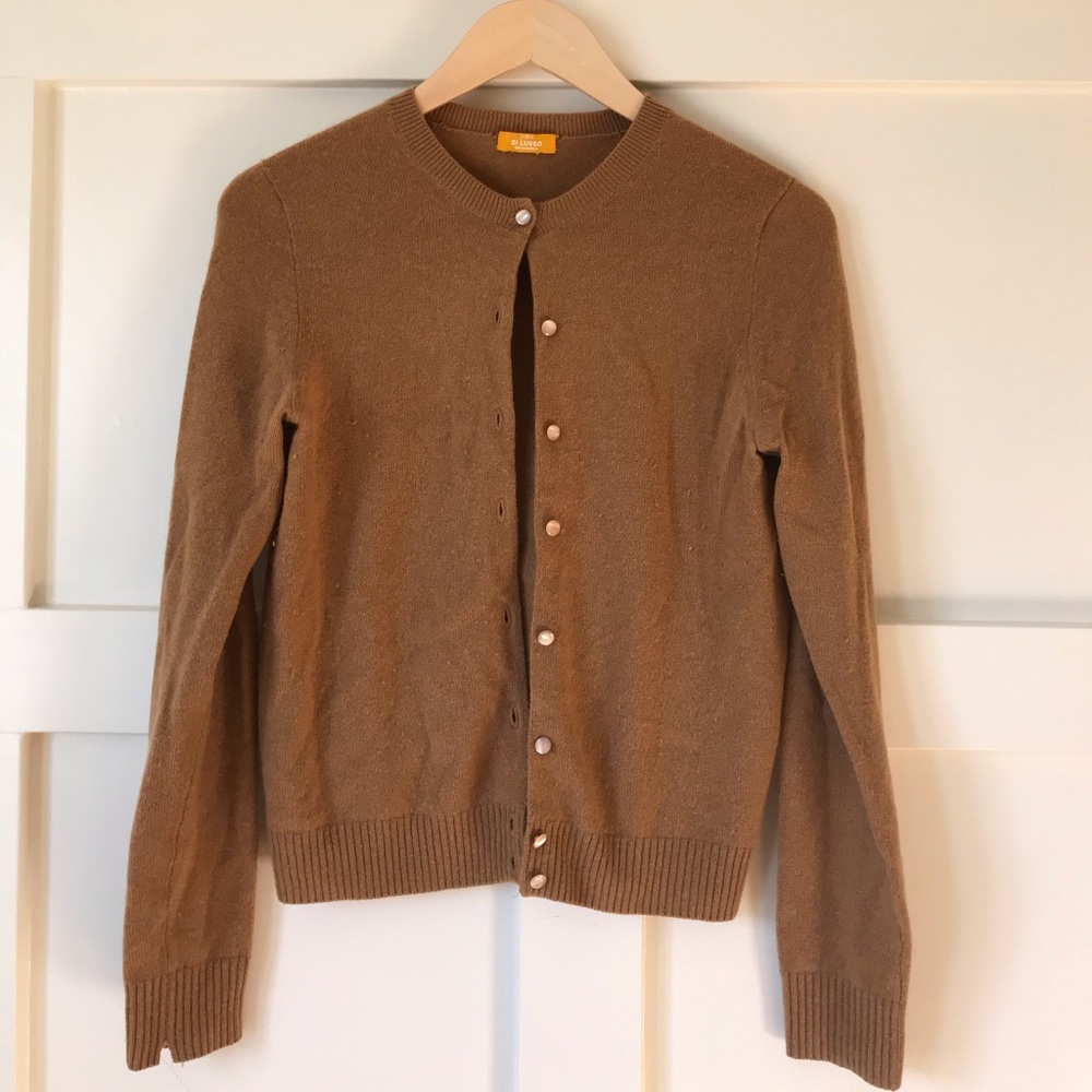 J. Crew Di Lusso cashmere cardigan